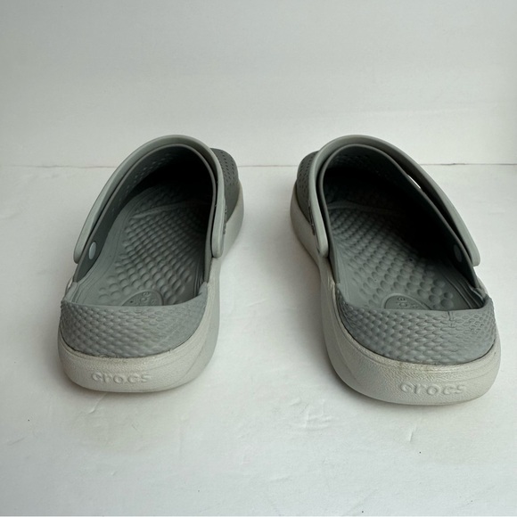 Crocs Lite Ride Clogs Women's Size 8 or Men's 6 Grey Gray Lightweight Slip-On - Picture 3 of 10
